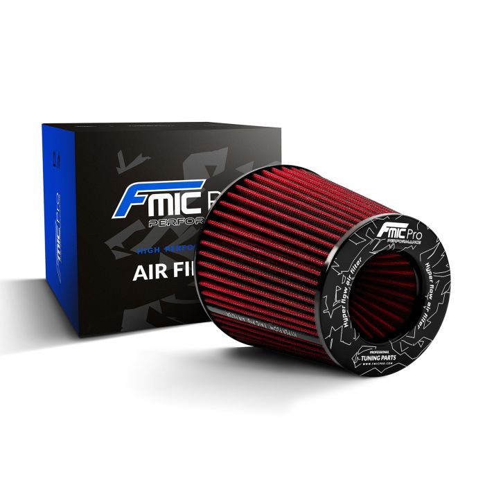 FMIC.Pro Performance Koni Have Filtresi Uzunluk 150mm Çap 100mm Kırmızı